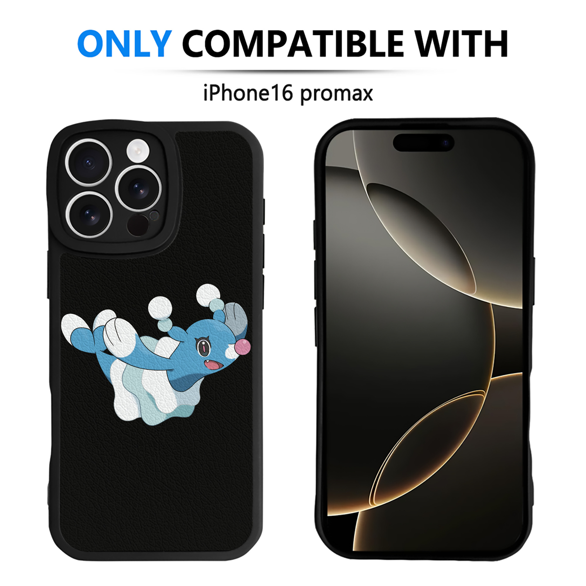 （画像用） ポケットモンスター Pokémon 【iPhone 16シリーズ対応】シリコンスマホケース（レザー調） 材質：シリコン